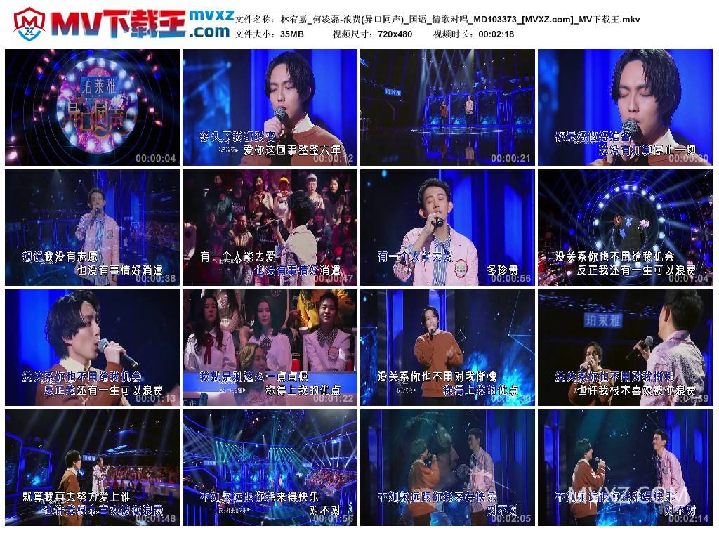 林宥嘉_何凌磊-浪费(异口同声)_国语_情歌对唱_MD103373